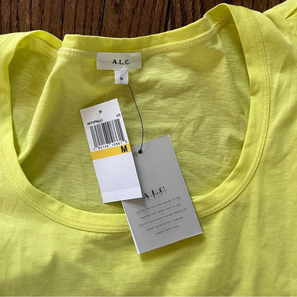 A.L.C. Yellow and Green Blouse Top - Picture 5 of 7